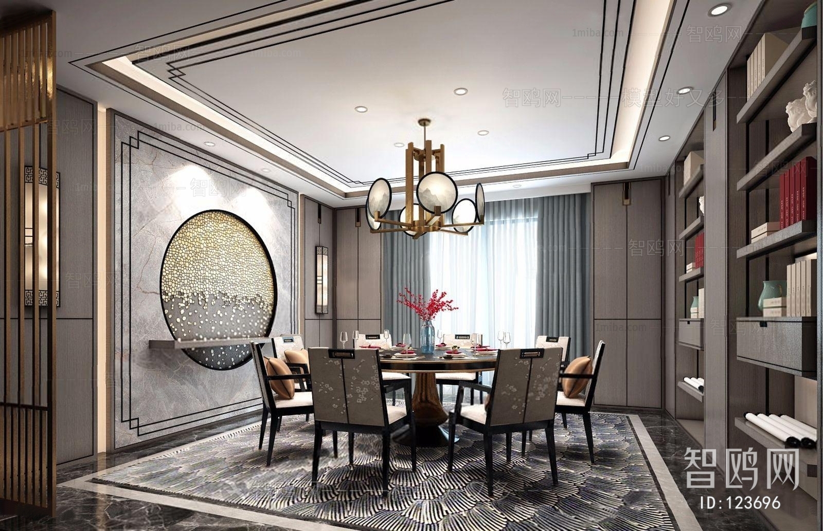 New Chinese Style Dining Room