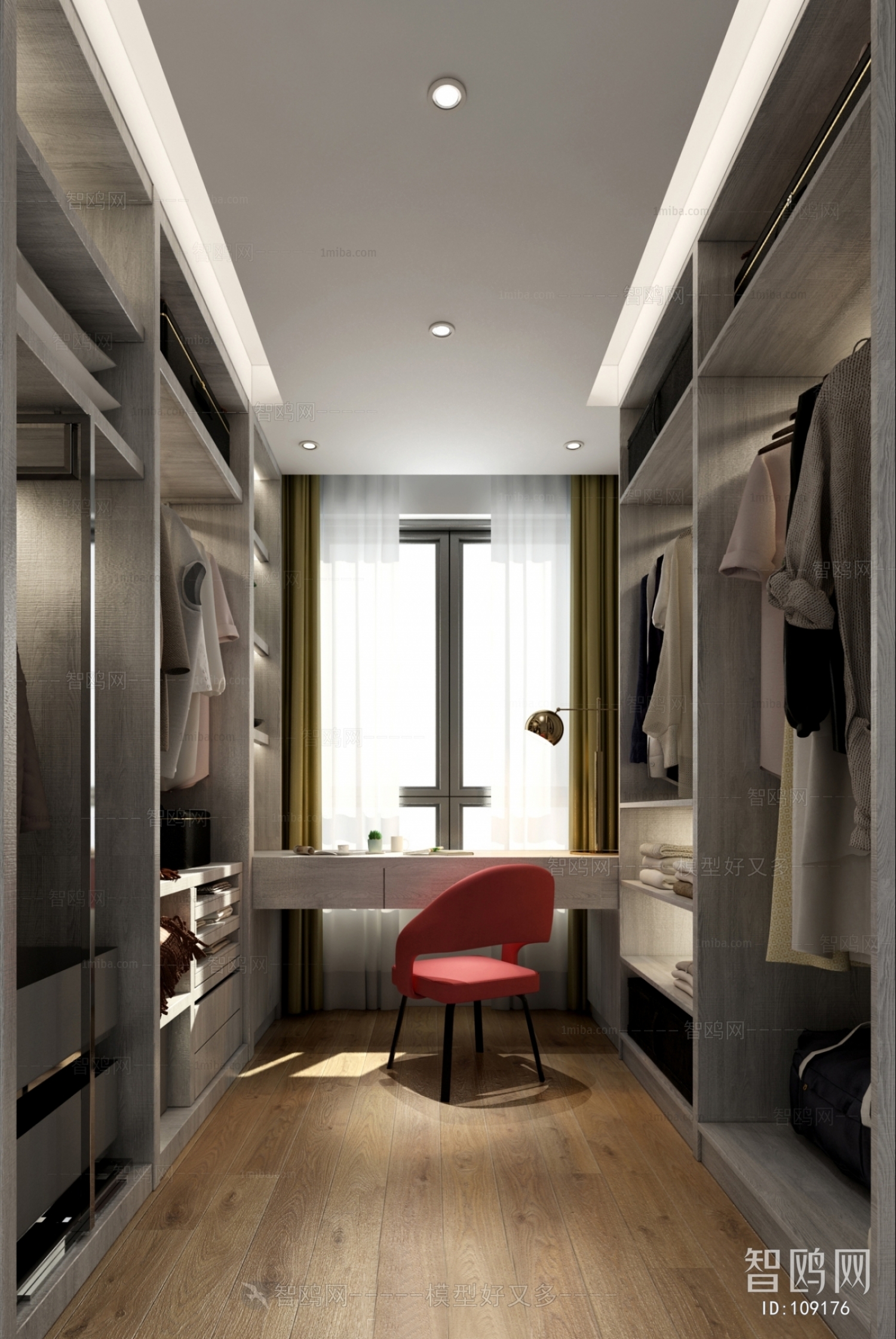 Modern Clothes Storage Area