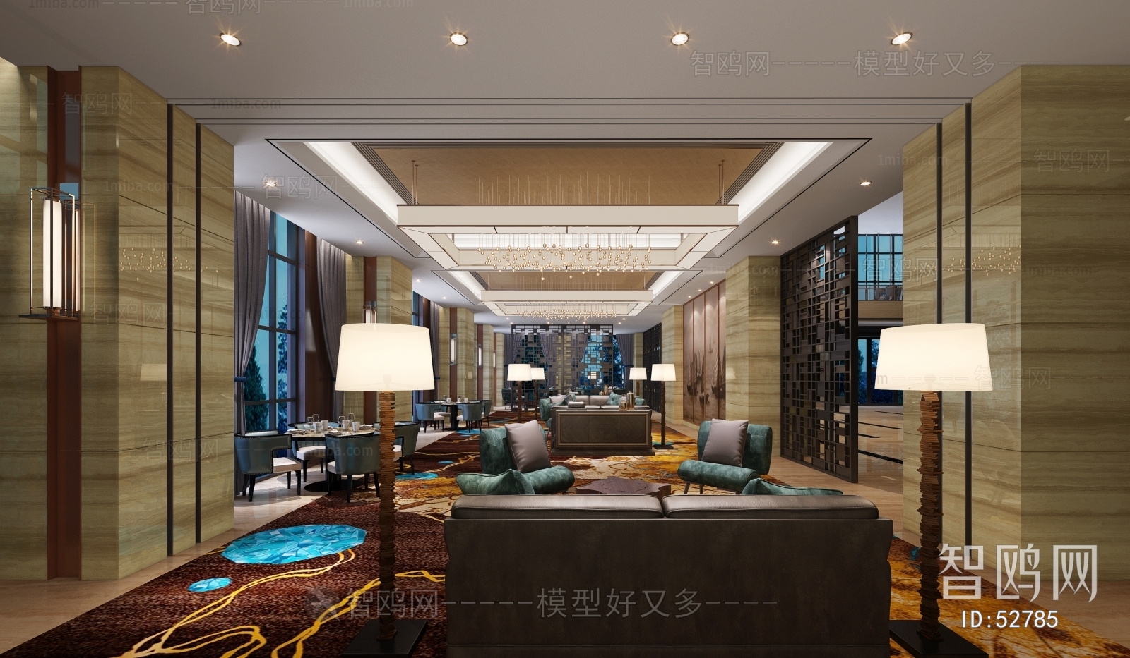 New Chinese Style Lobby Hall