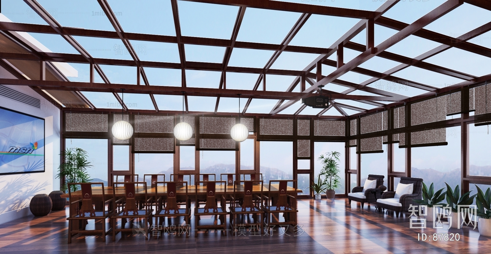 New Chinese Style Meeting Room