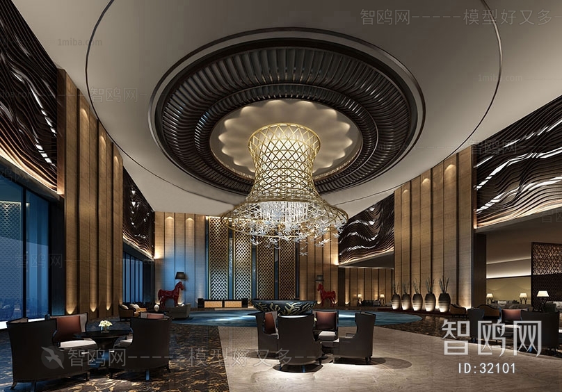 New Chinese Style Lobby Hall