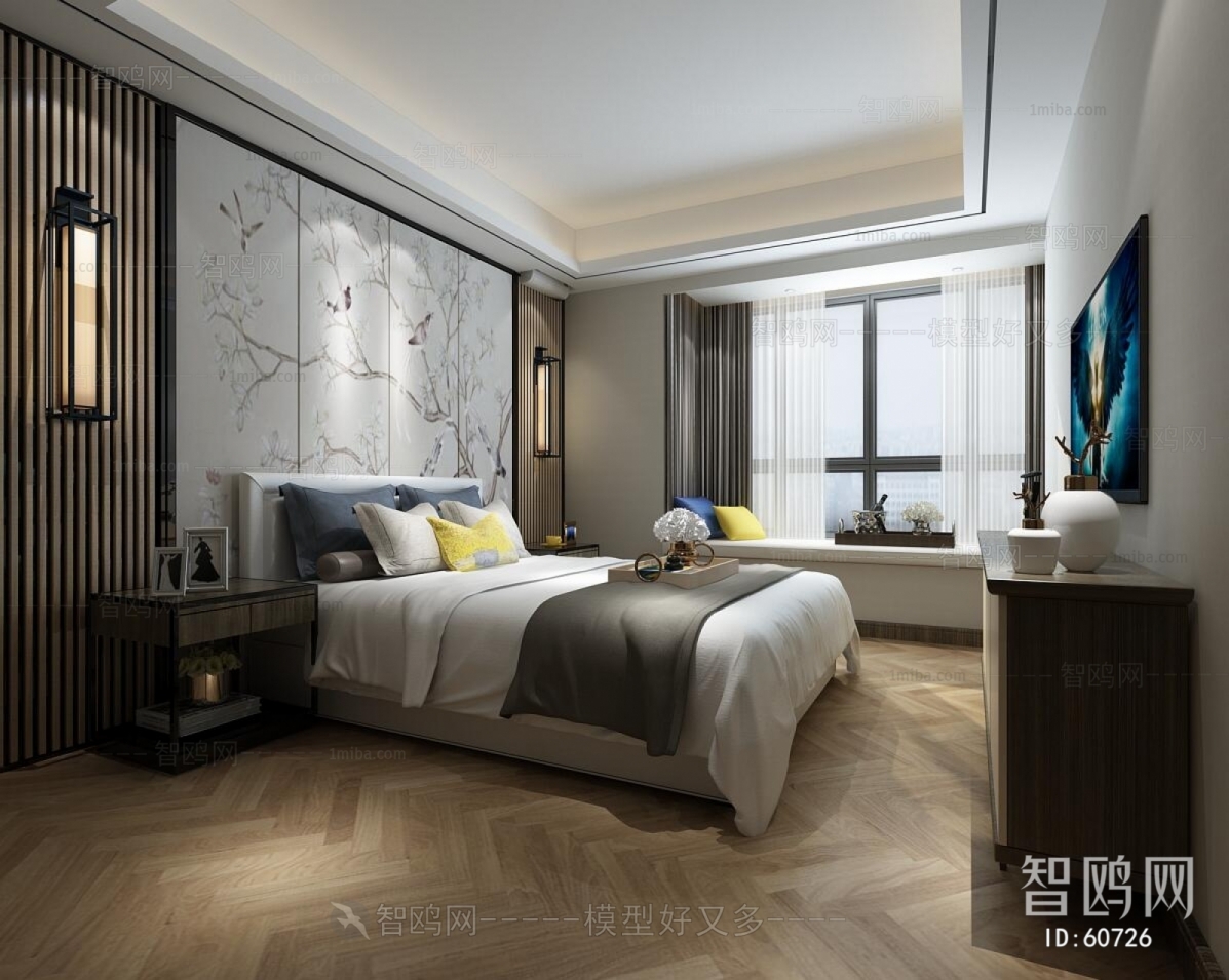 New Chinese Style Bedroom