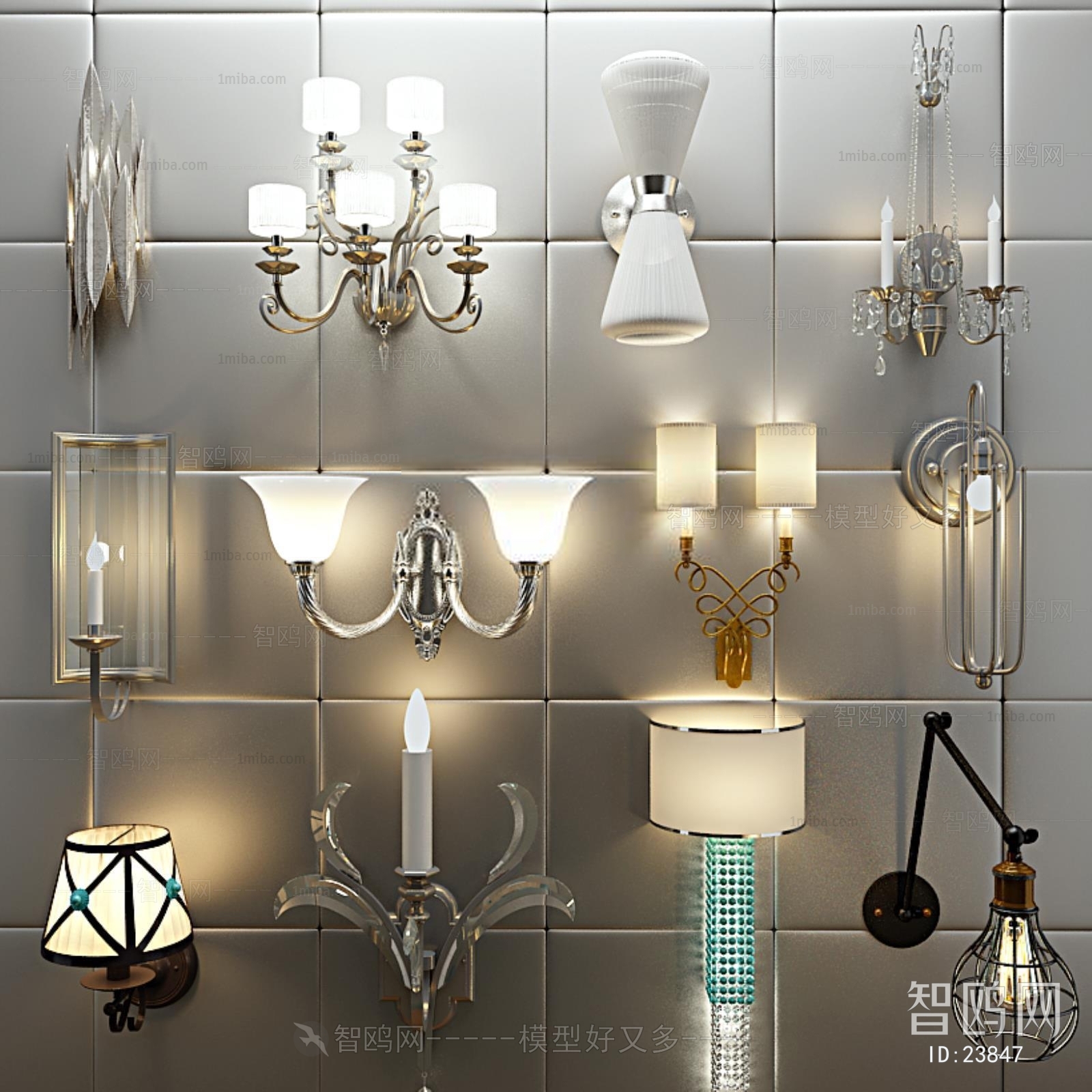 European Style Post Modern Style Wall Lamp