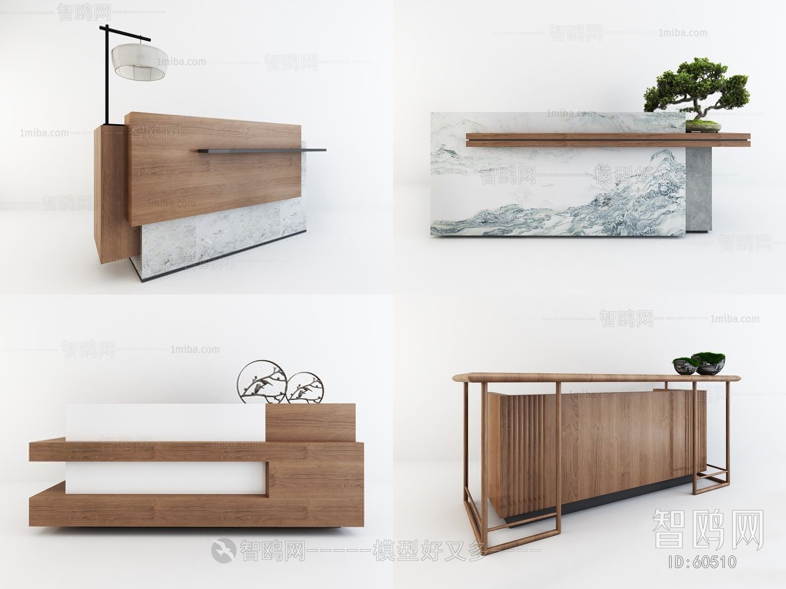 New Chinese Style Reception Desk