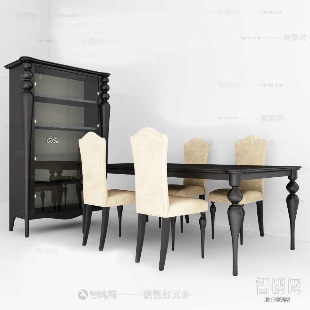 European Style Dining Table And Chairs