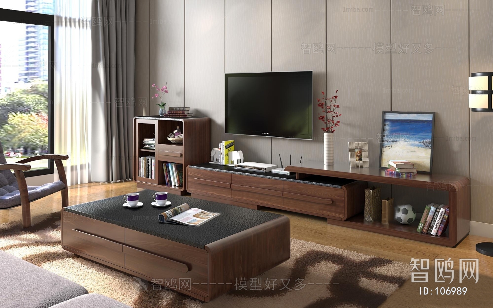 New Chinese Style TV Cabinet