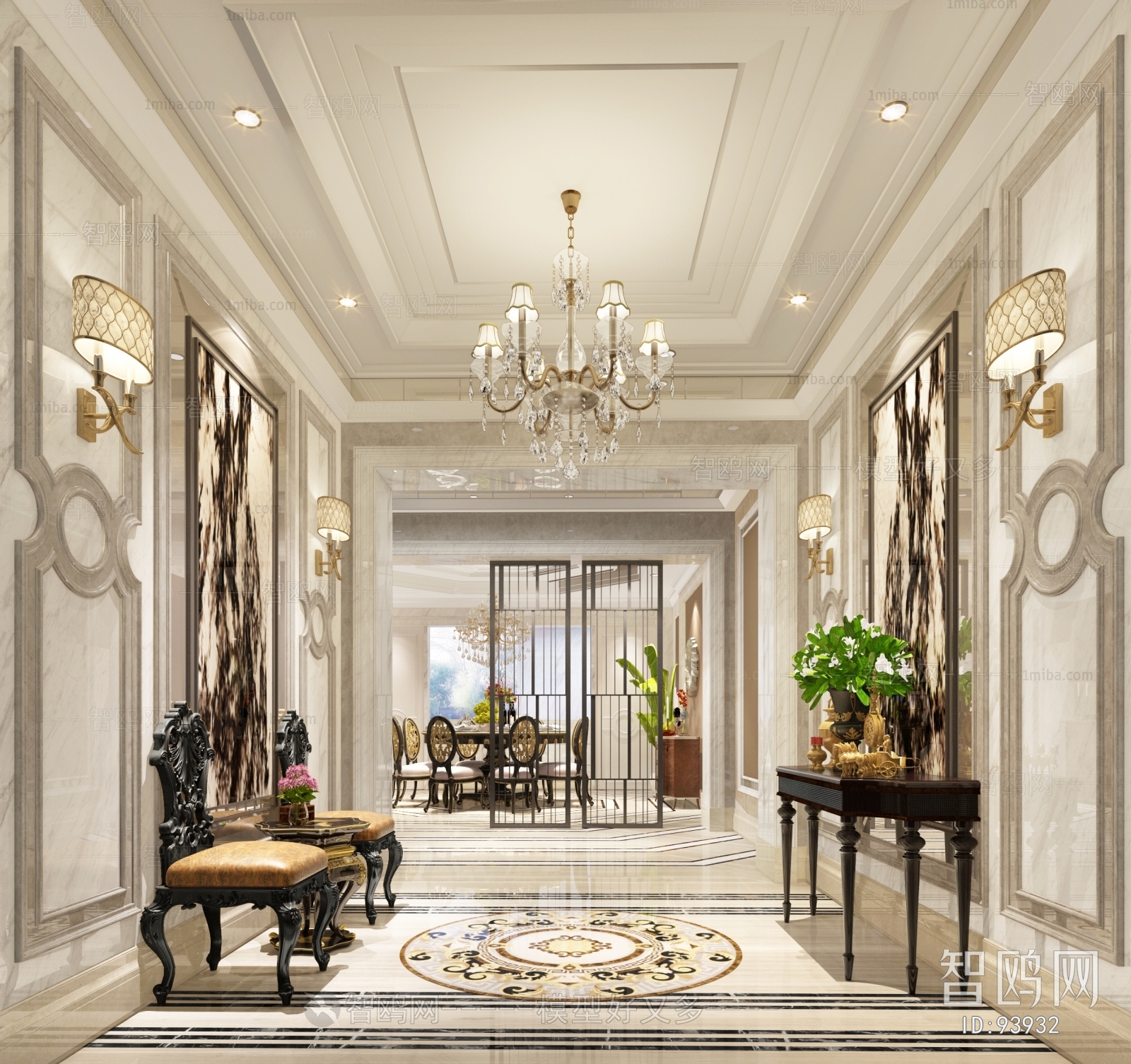 European Style Hallway