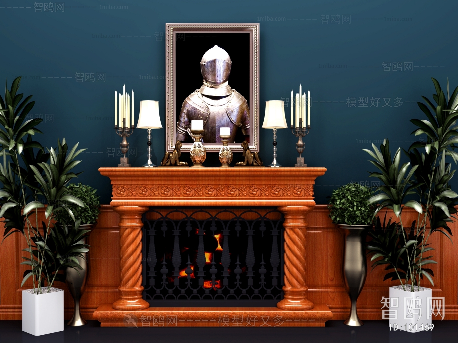 European Style Fireplace