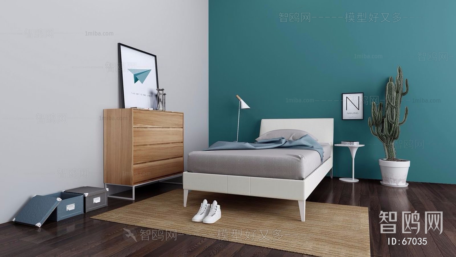 Nordic Style Single Bed