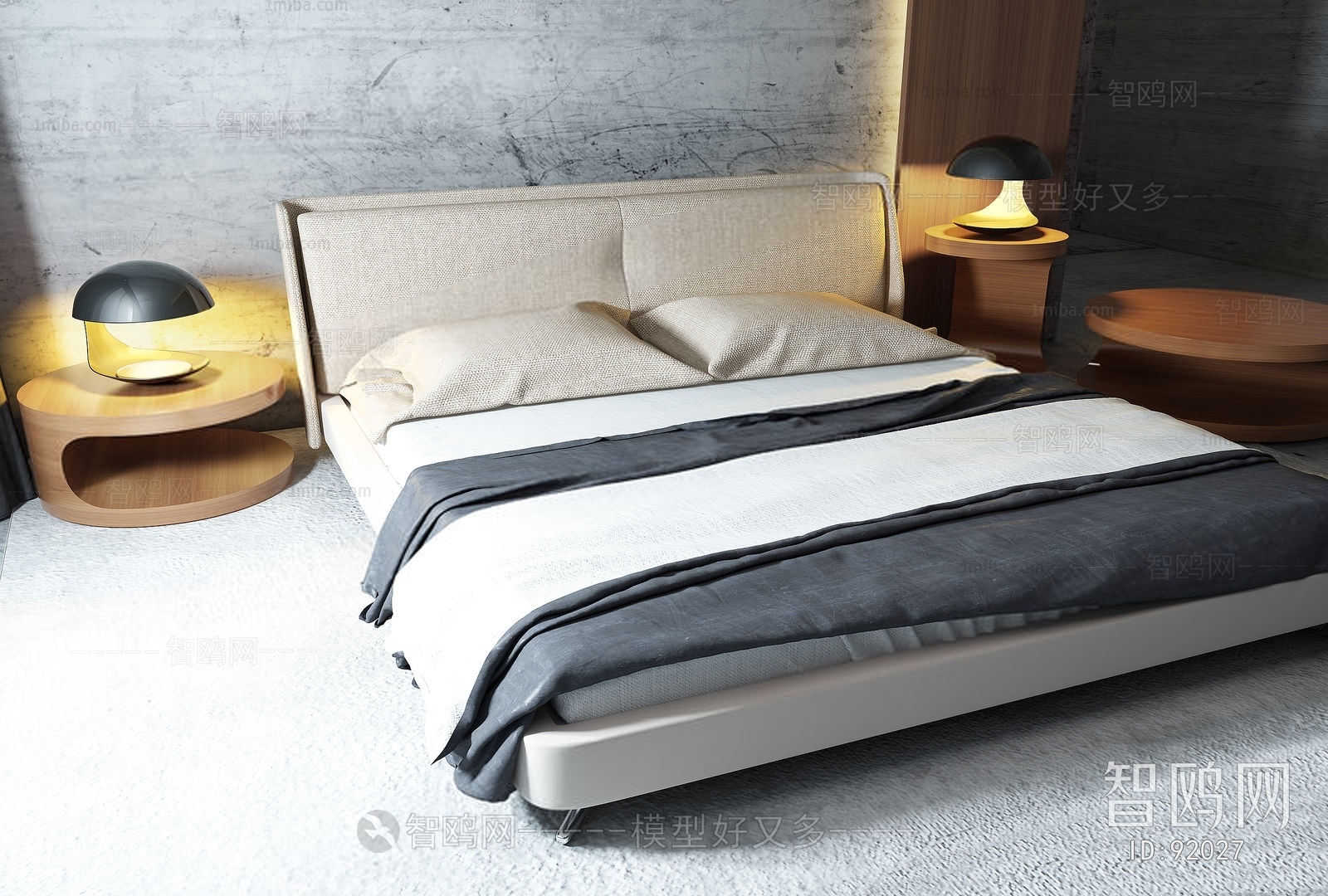 Nordic Style Double Bed