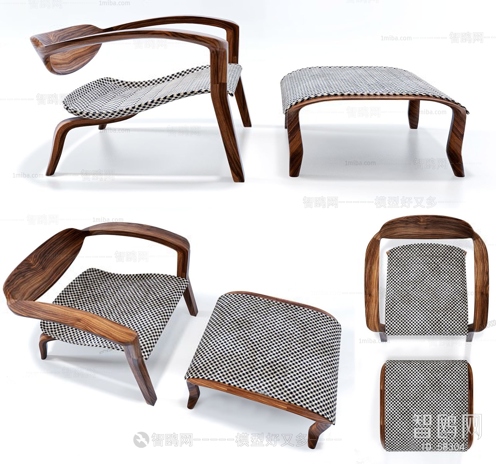 Nordic Style Lounge Chair