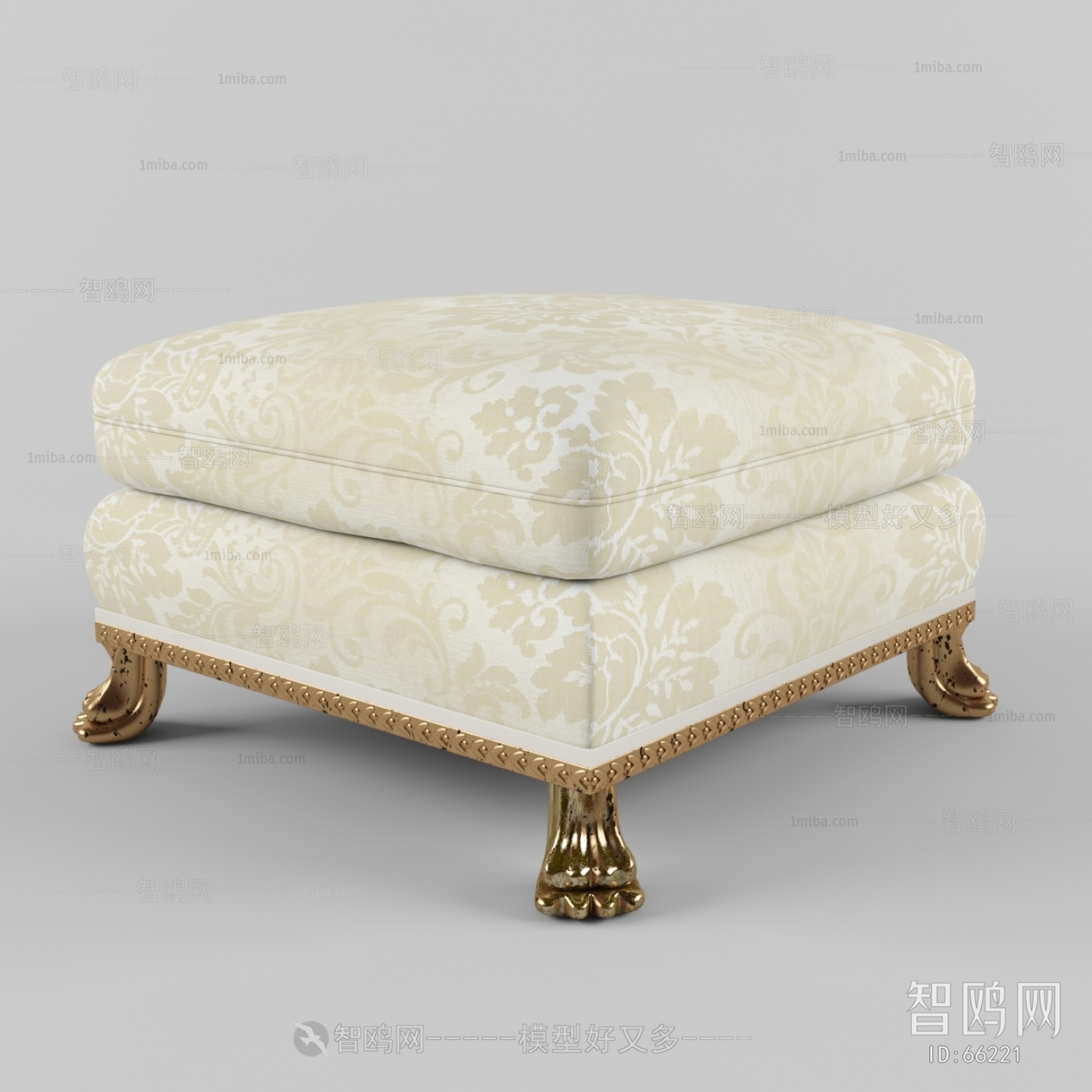 Simple European Style Footstool