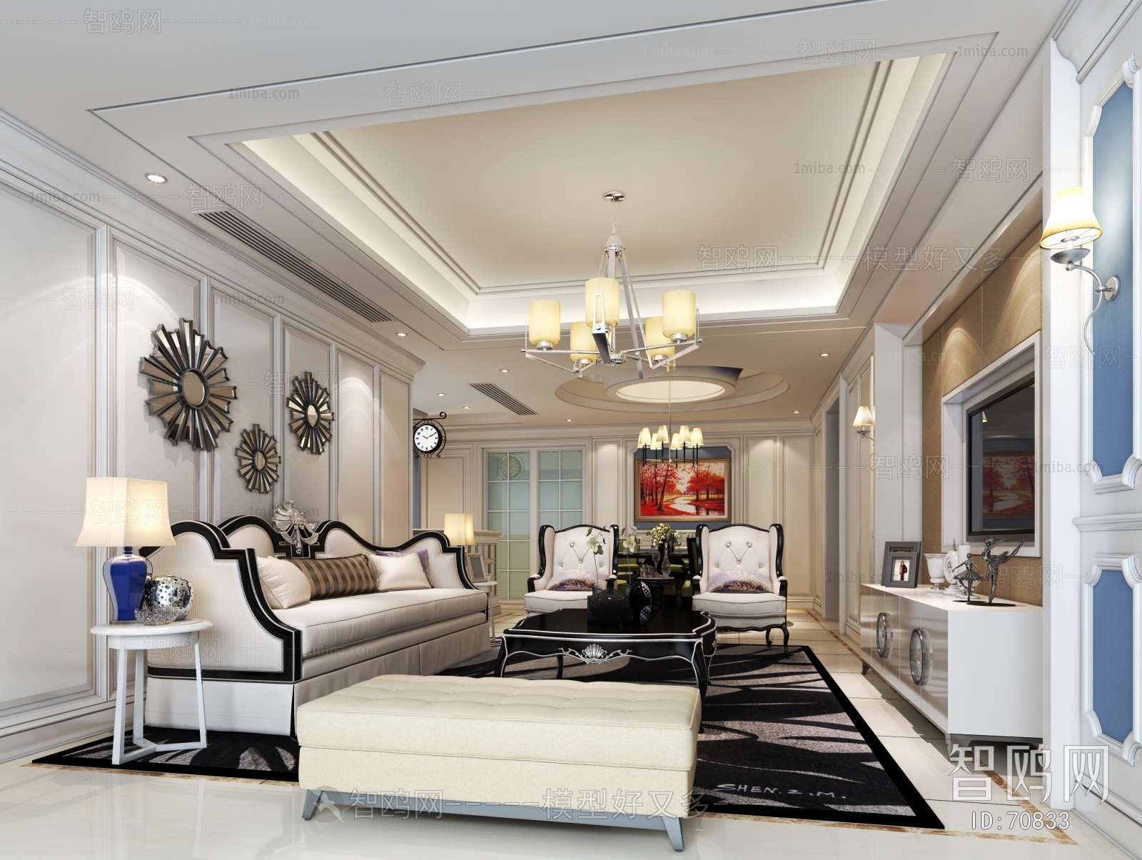 New Classical Style A Living Room