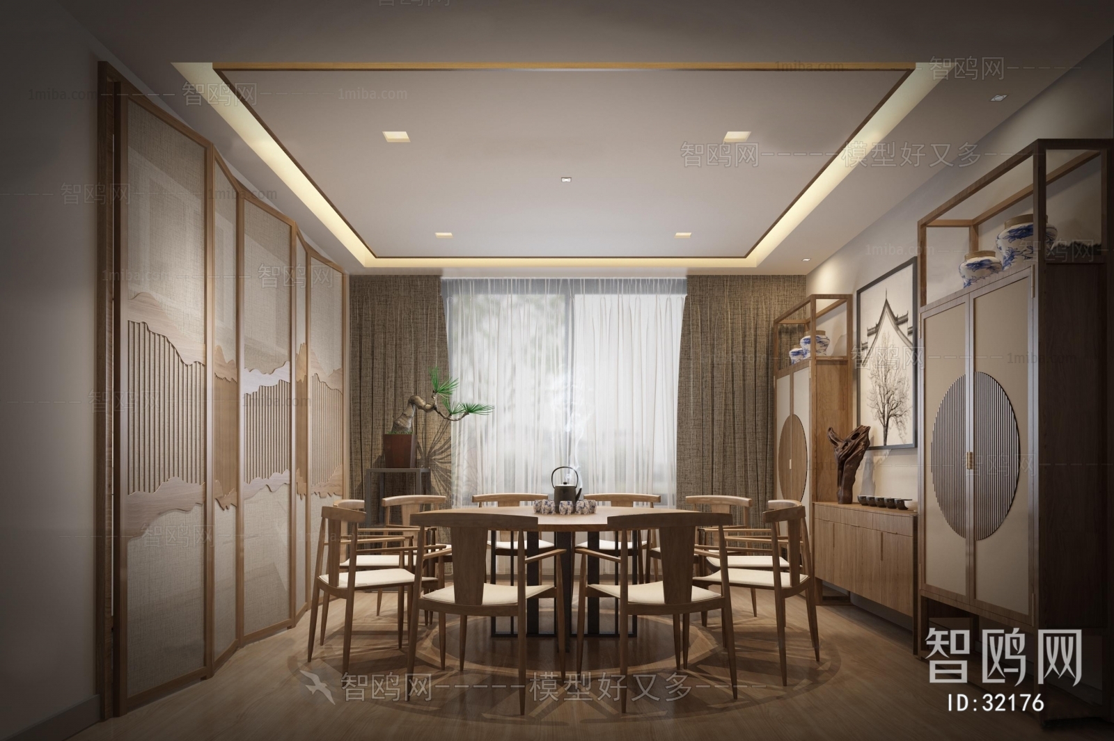 New Chinese Style Dining Room