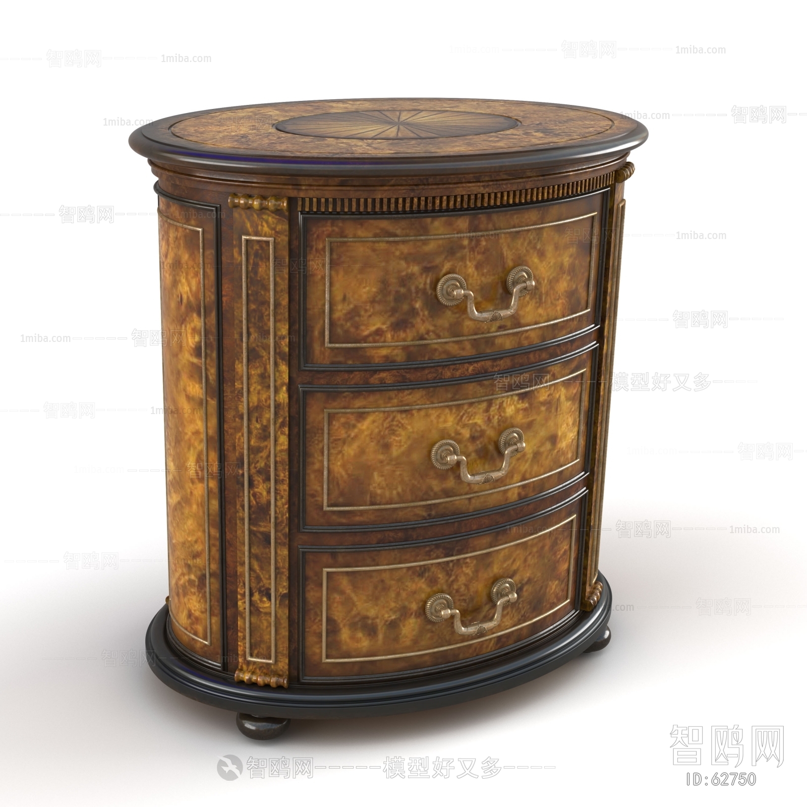 European Style Classical Style Bedside Cupboard