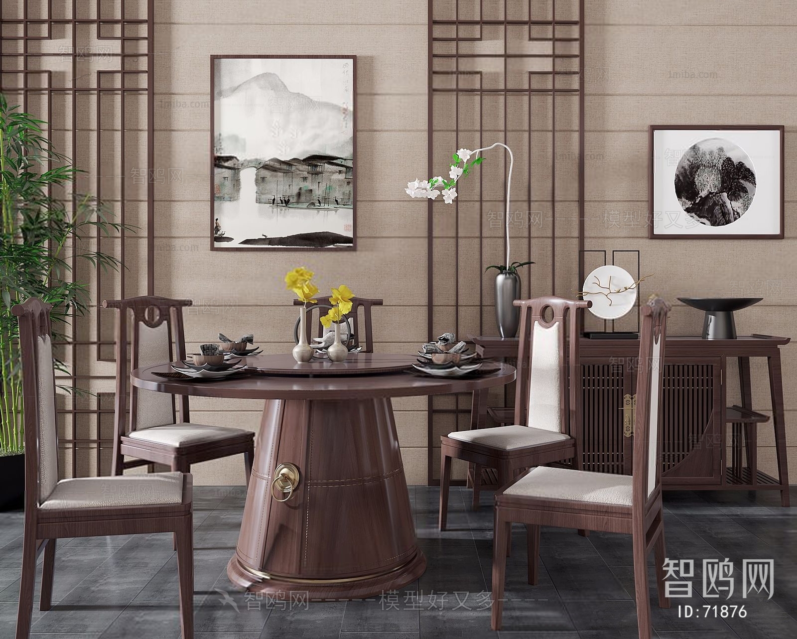 New Chinese Style Dining Table And Chairs