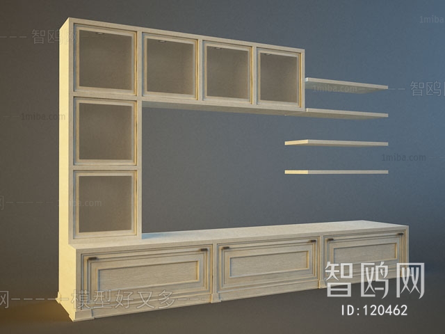 Simple European Style Bookcase