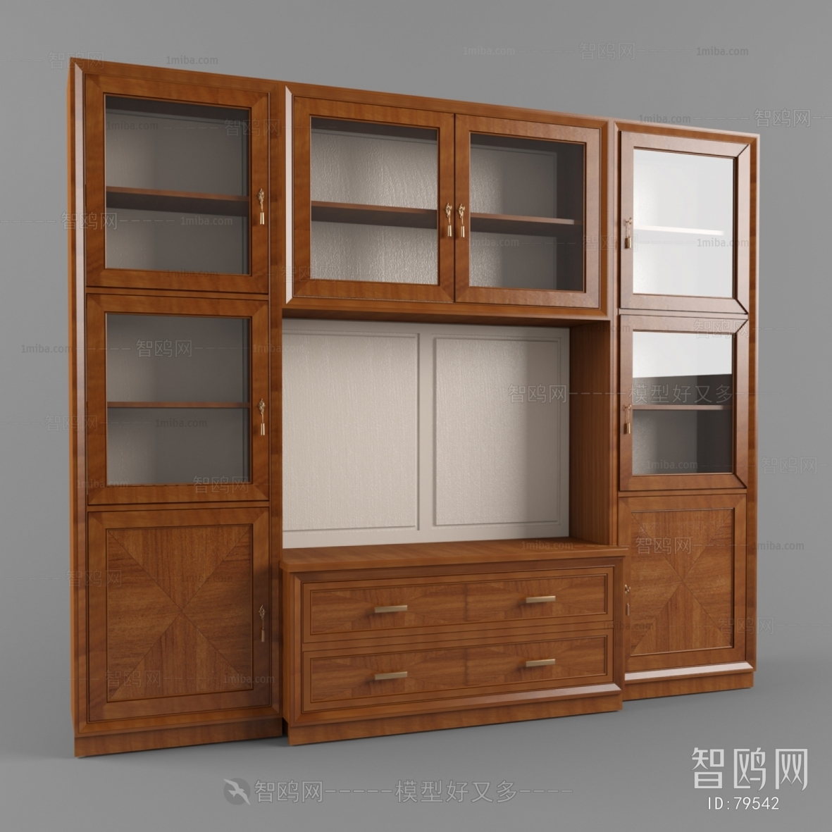 Simple European Style Bookcase