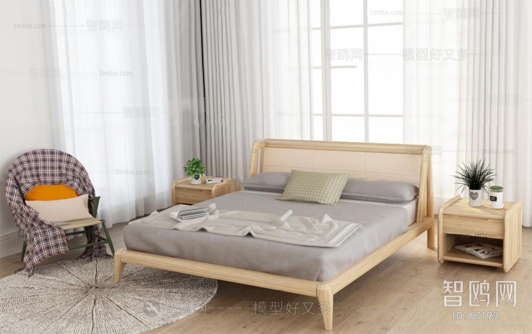 Nordic Style Double Bed