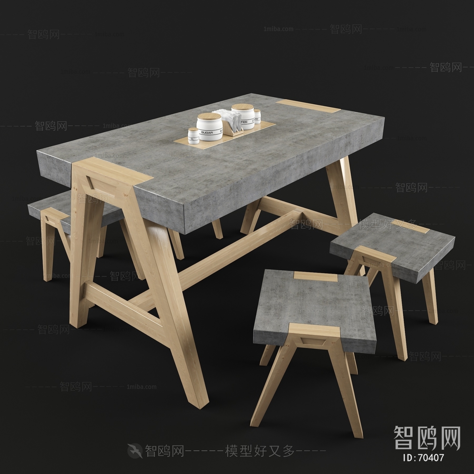 Nordic Style Leisure Table And Chair