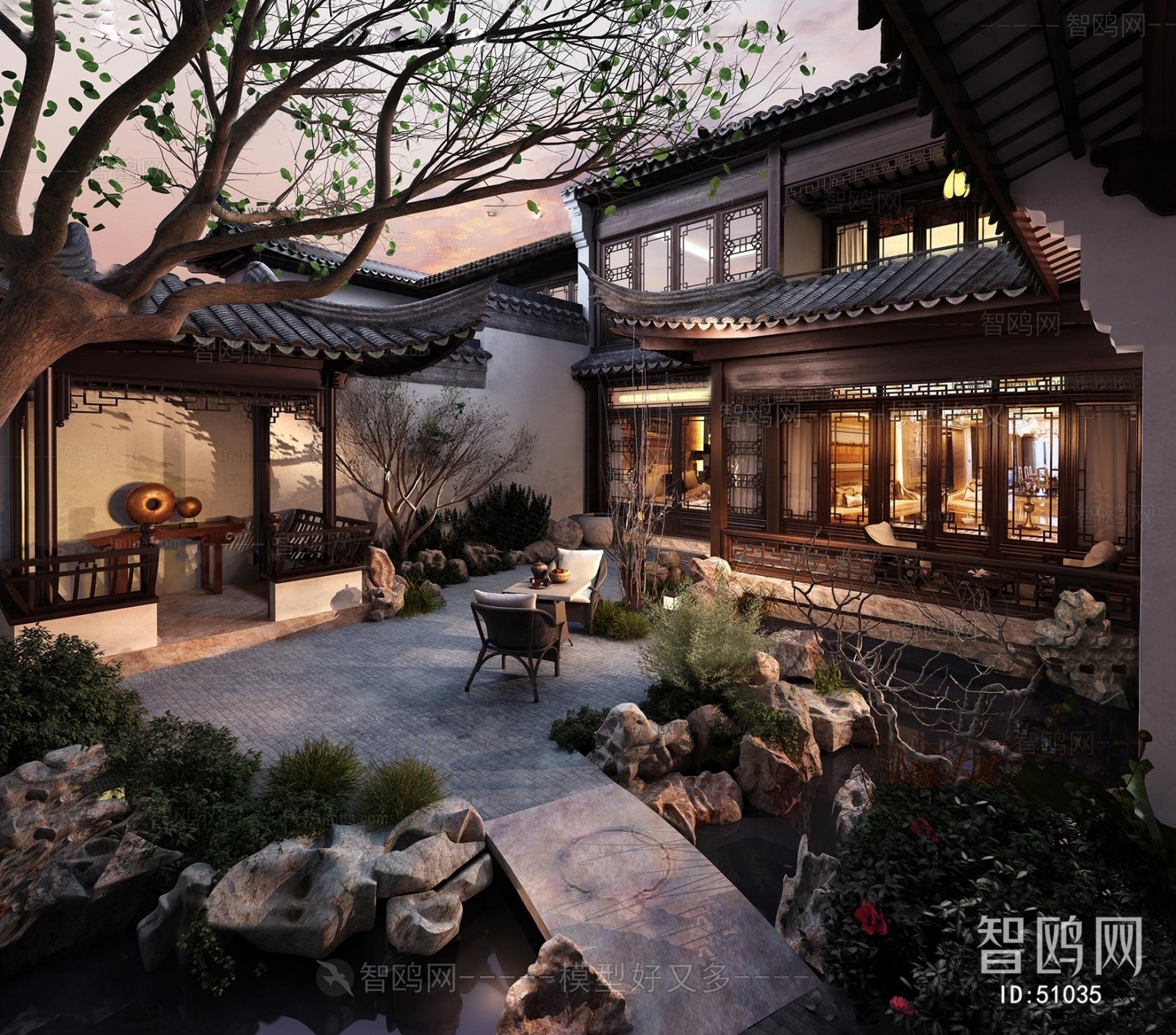 Chinese Style Courtyard/landscape