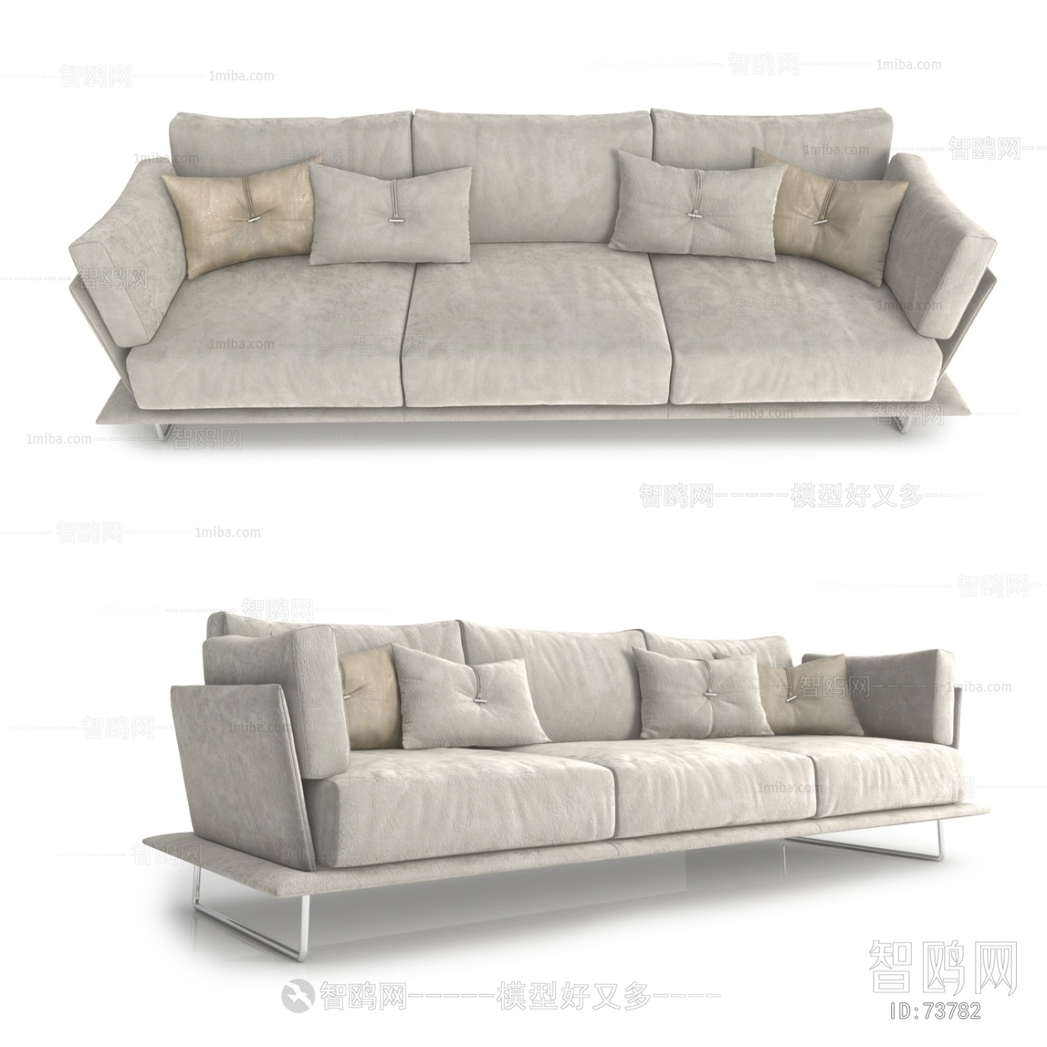 European Style Three-seat Sofa