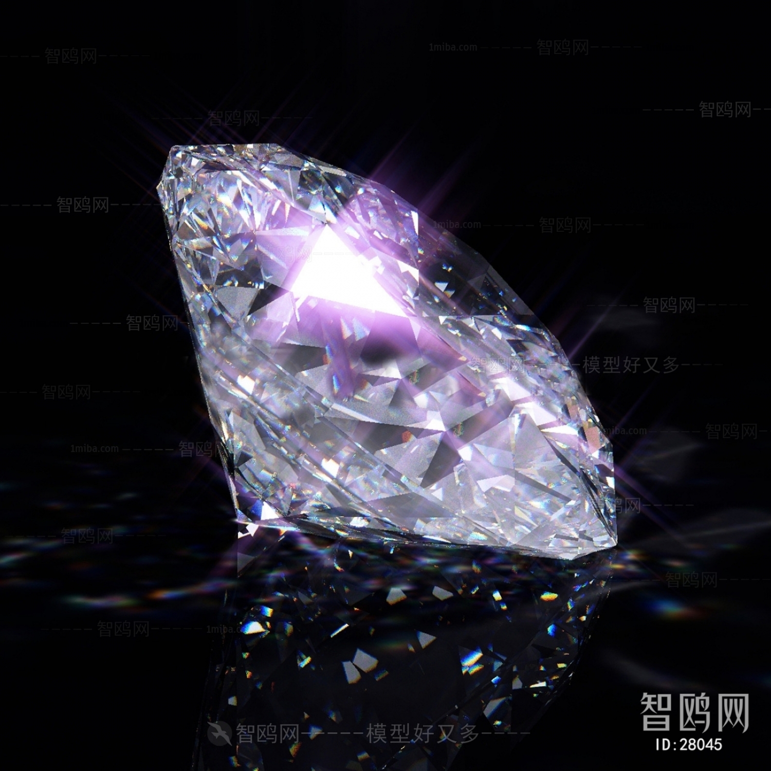 现代水晶钻石摆件