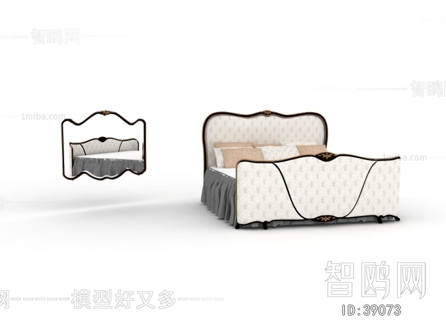 New Classical Style Double Bed