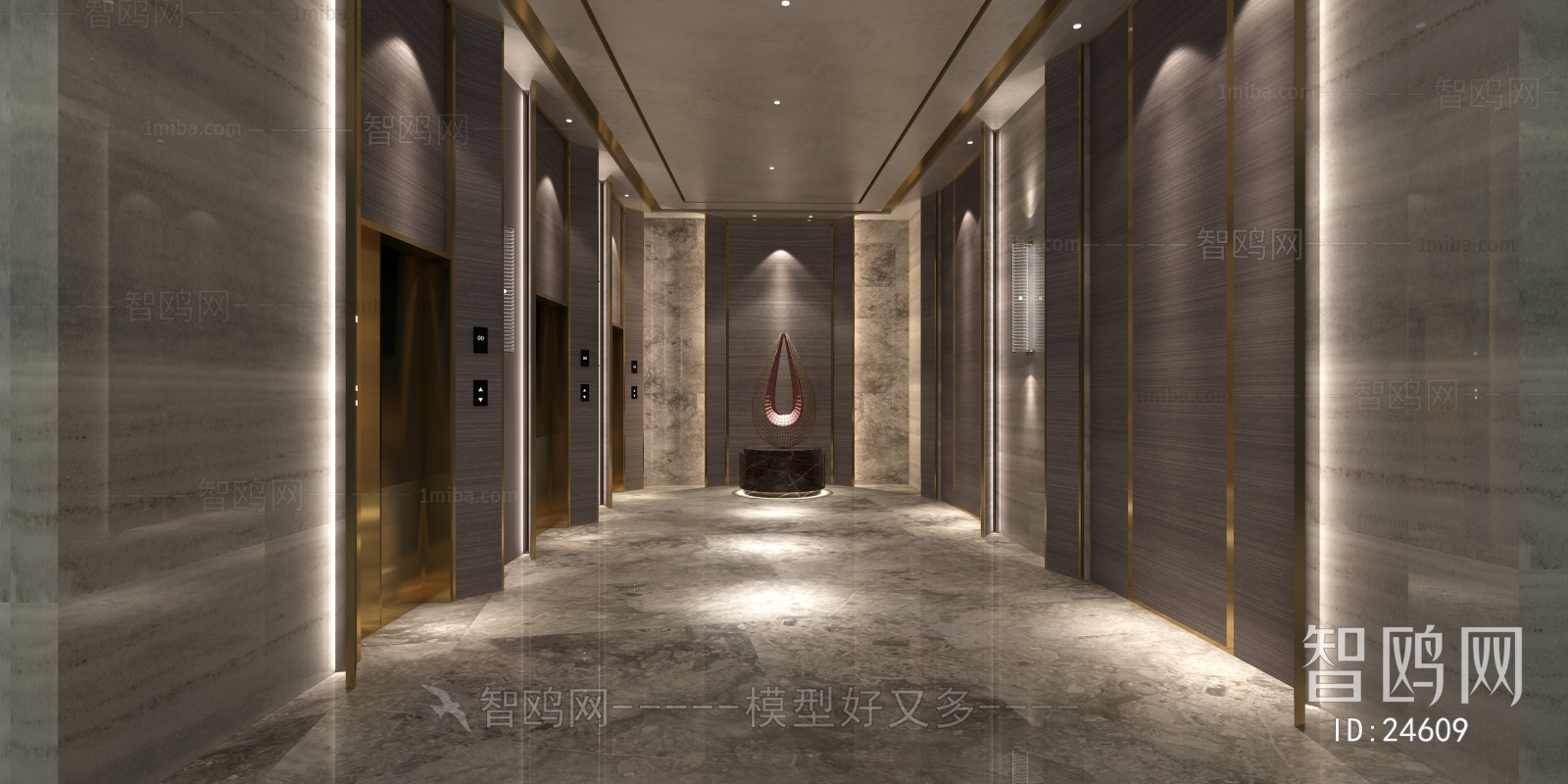 Modern Corridor/elevator Hall