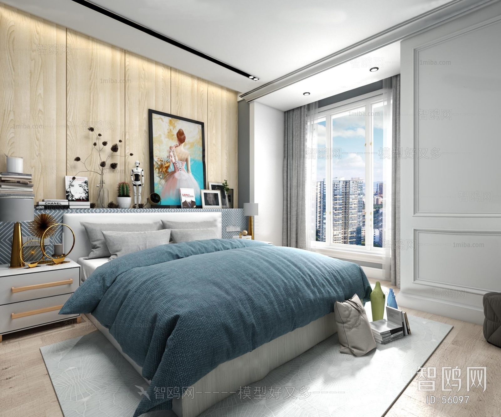 Modern Nordic Style Bedroom