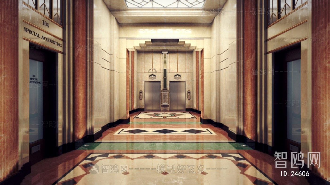 American Style Corridor Elevator Hall
