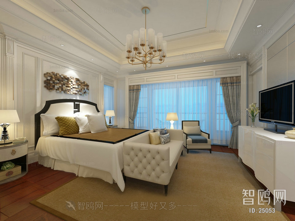 New Chinese Style Bedroom