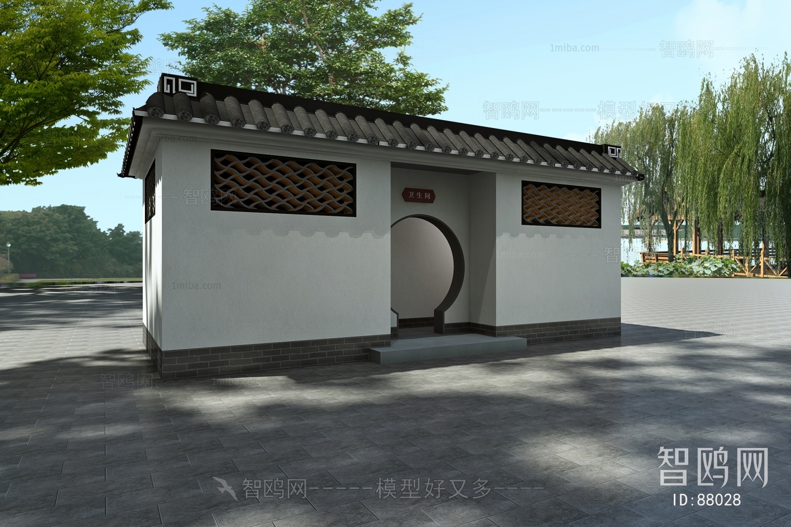 New Chinese Style Ancient Architectural Buildings