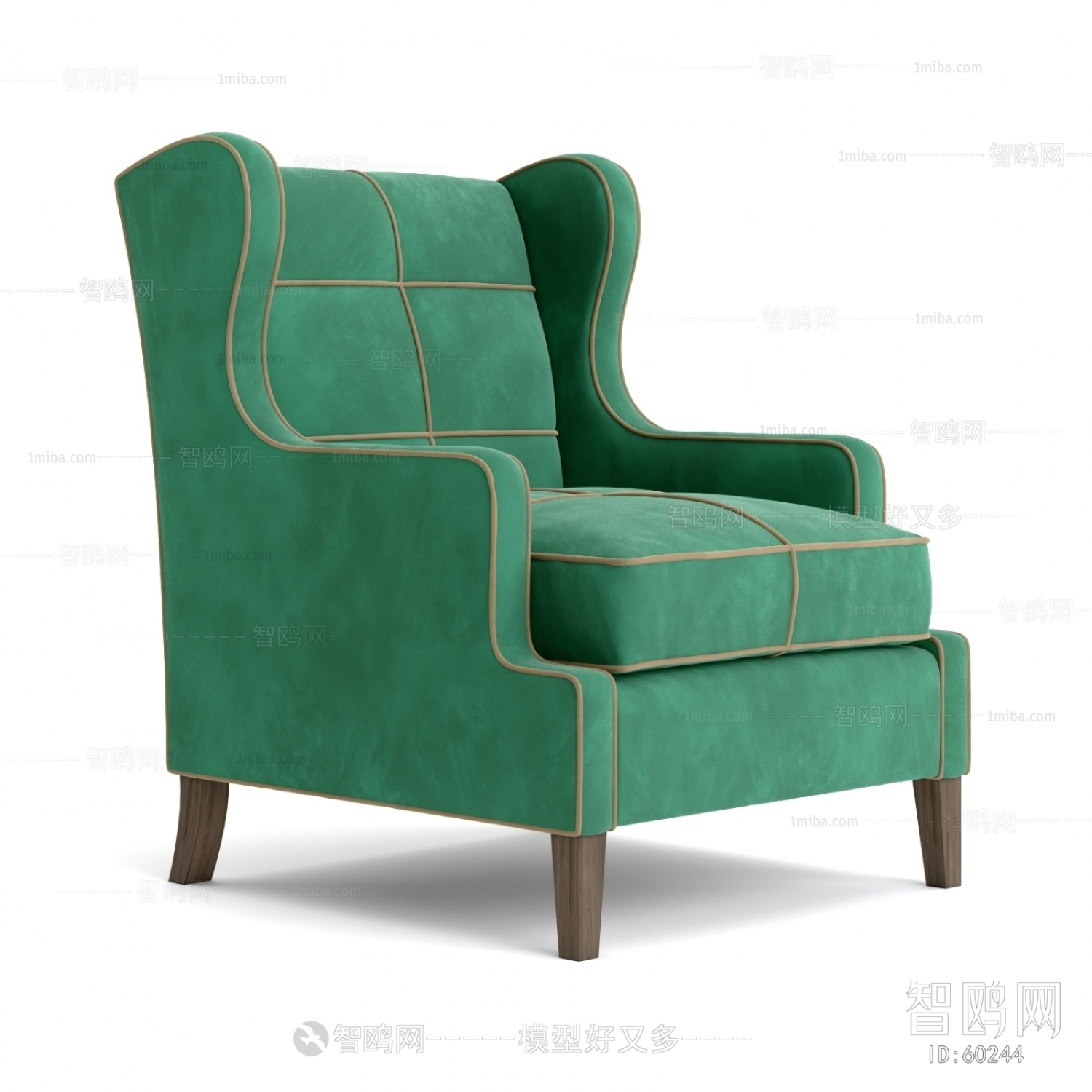 American Style Simple European Style Single Sofa