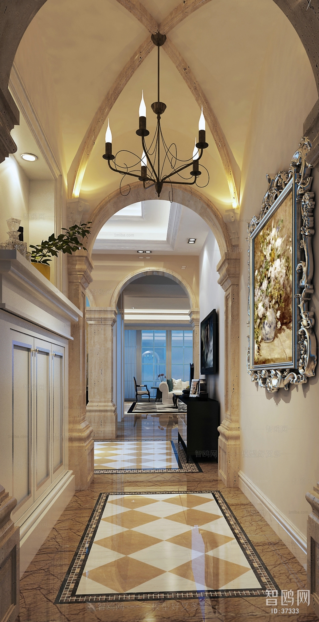 European Style Hallway