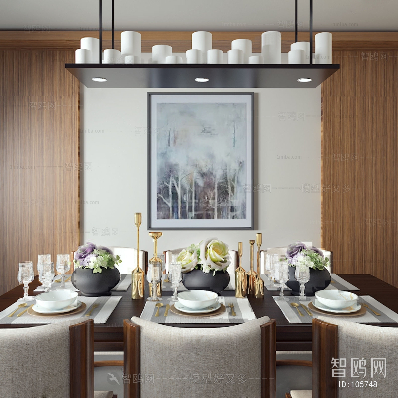 New Chinese Style Dining Room