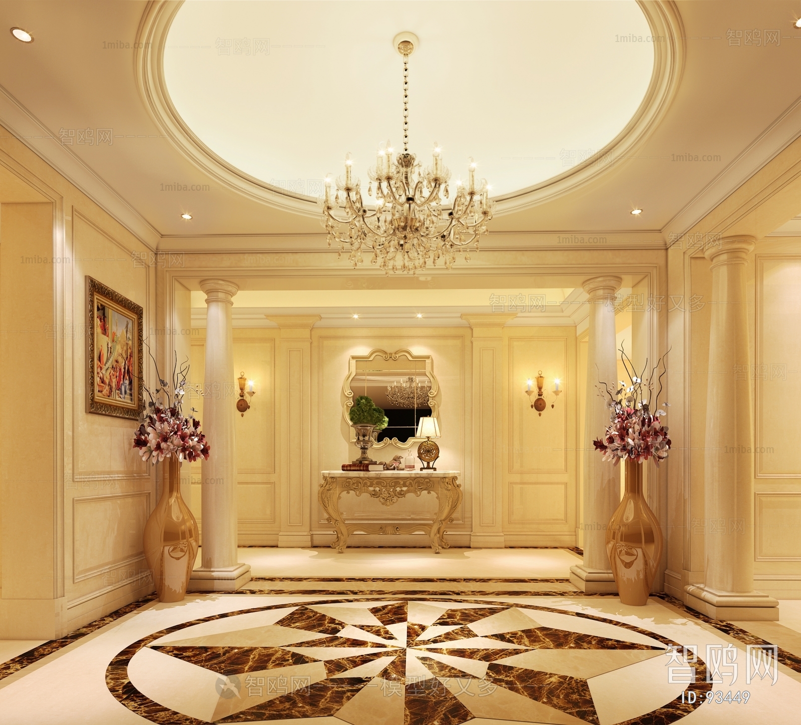 European Style Hallway