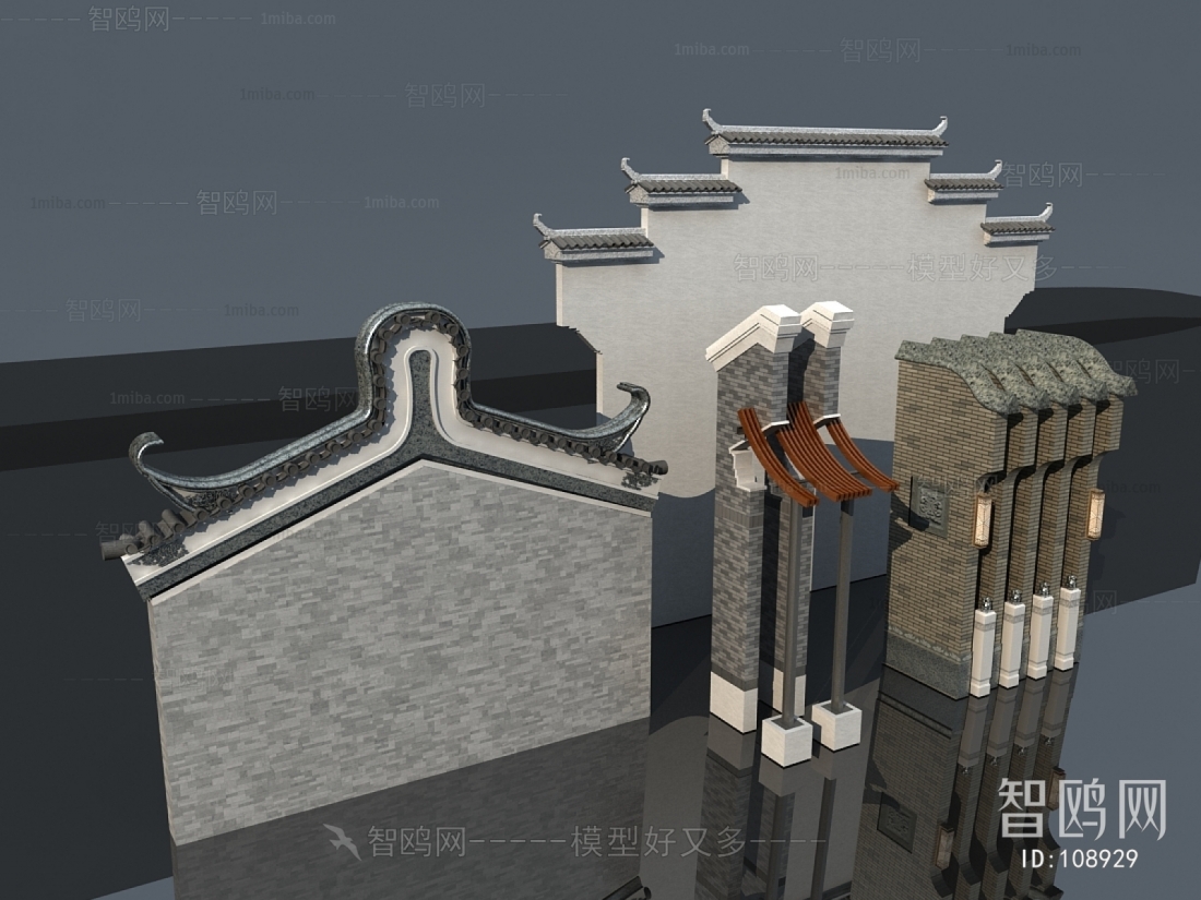 Chinese Style Building Component