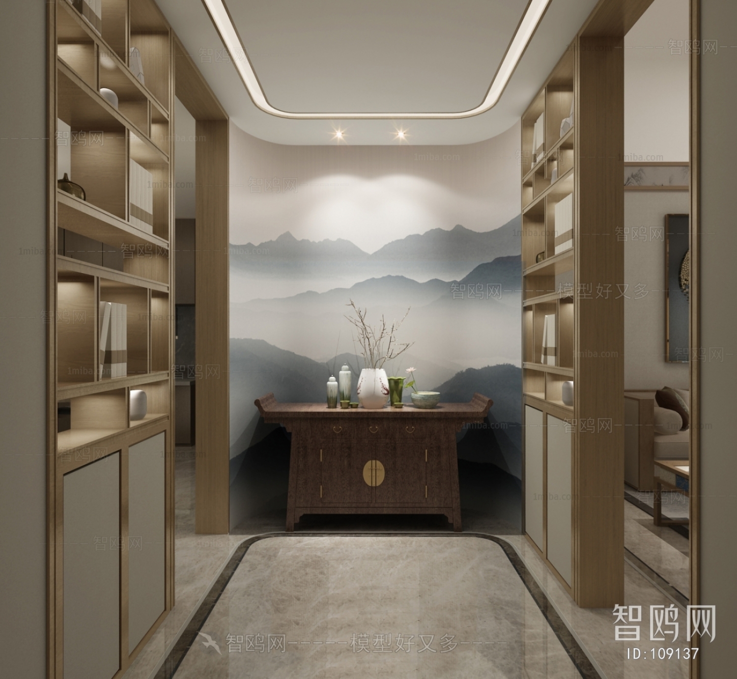 New Chinese Style Hallway