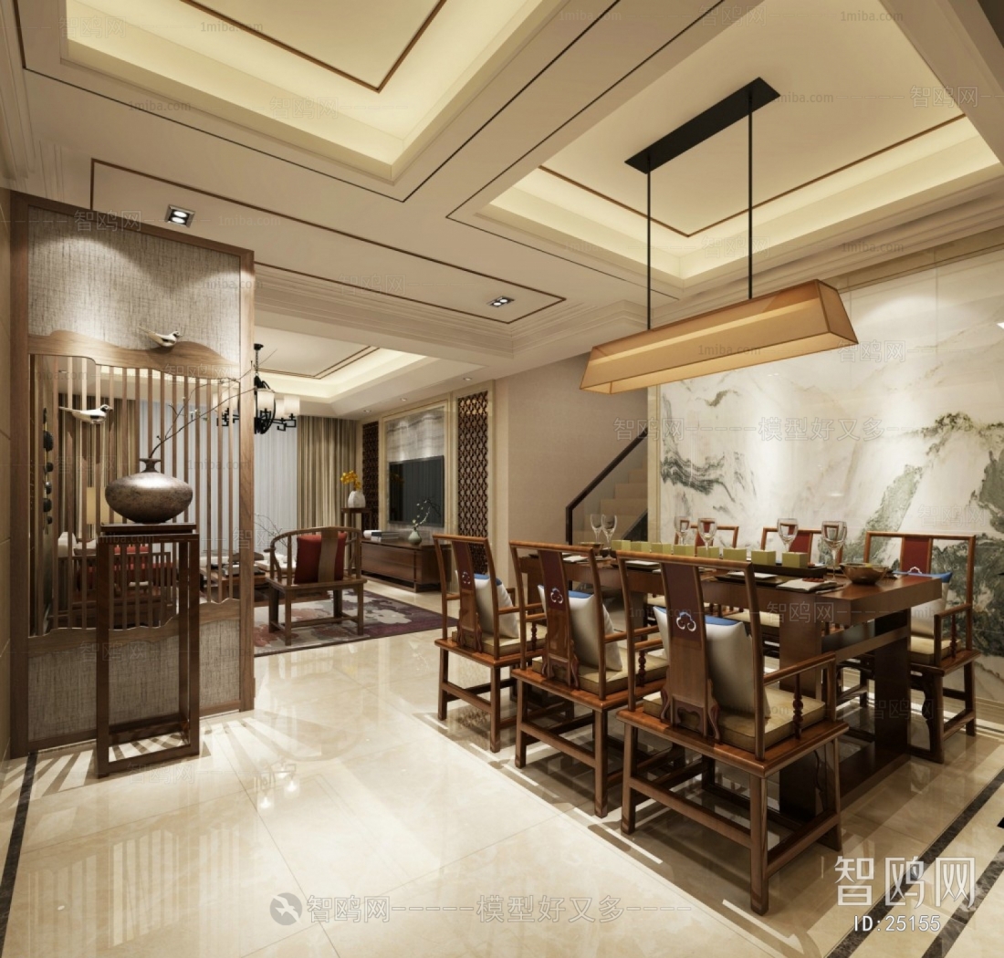 New Chinese Style Dining Room