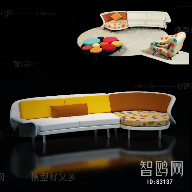 Modern Three-seat Sofa