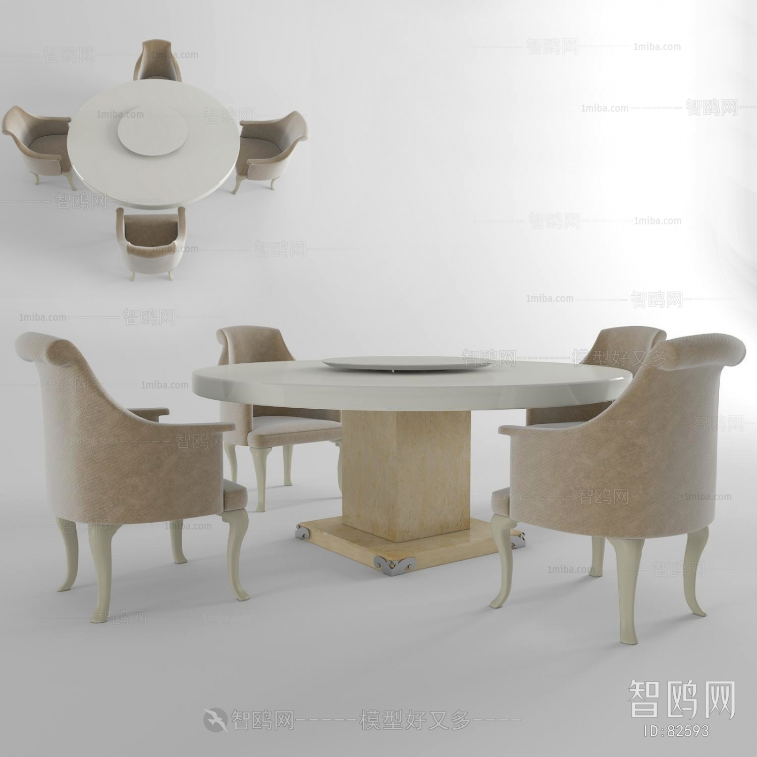 European Style Dining Table And Chairs