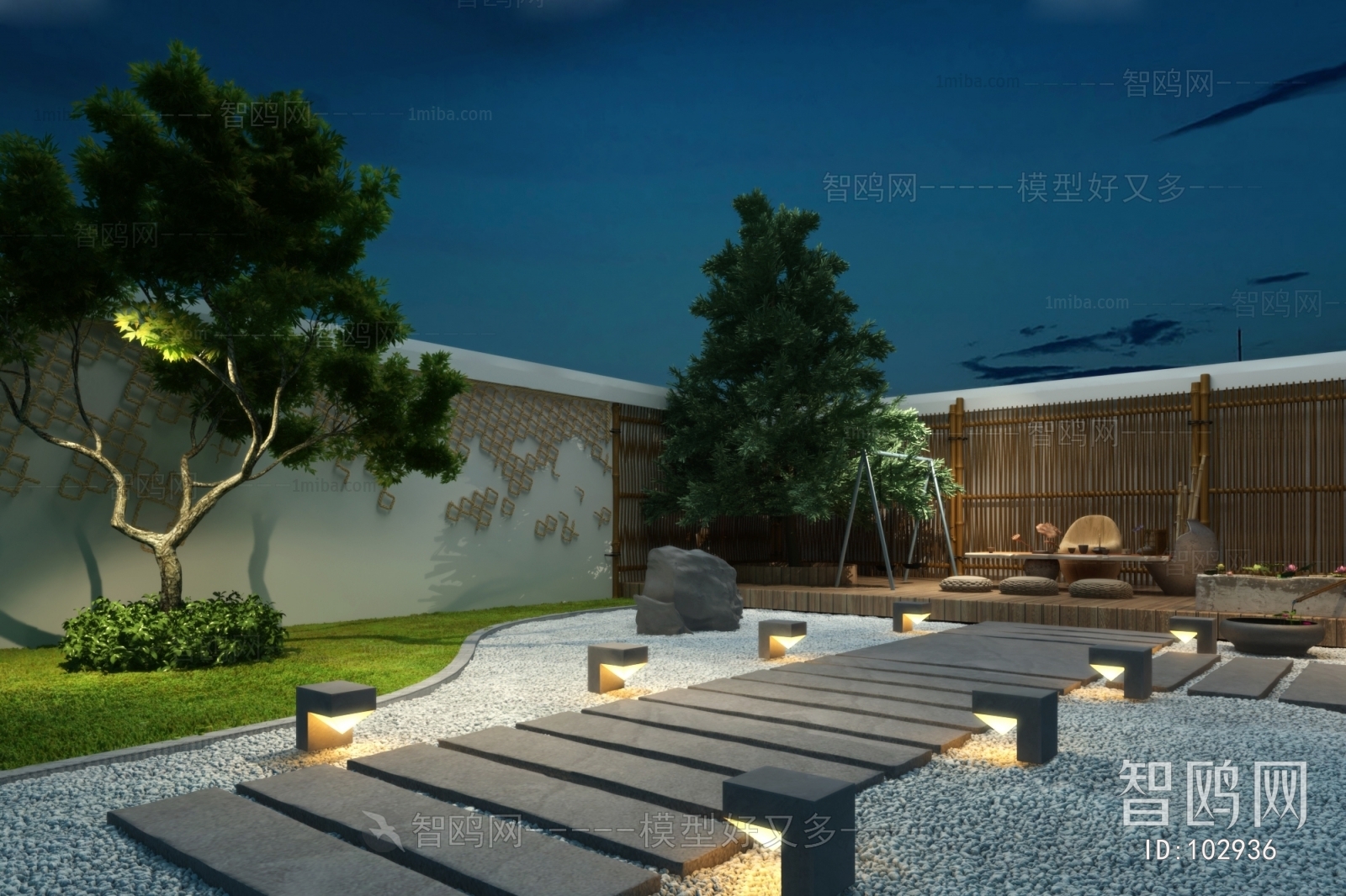 New Chinese Style Courtyard/landscape