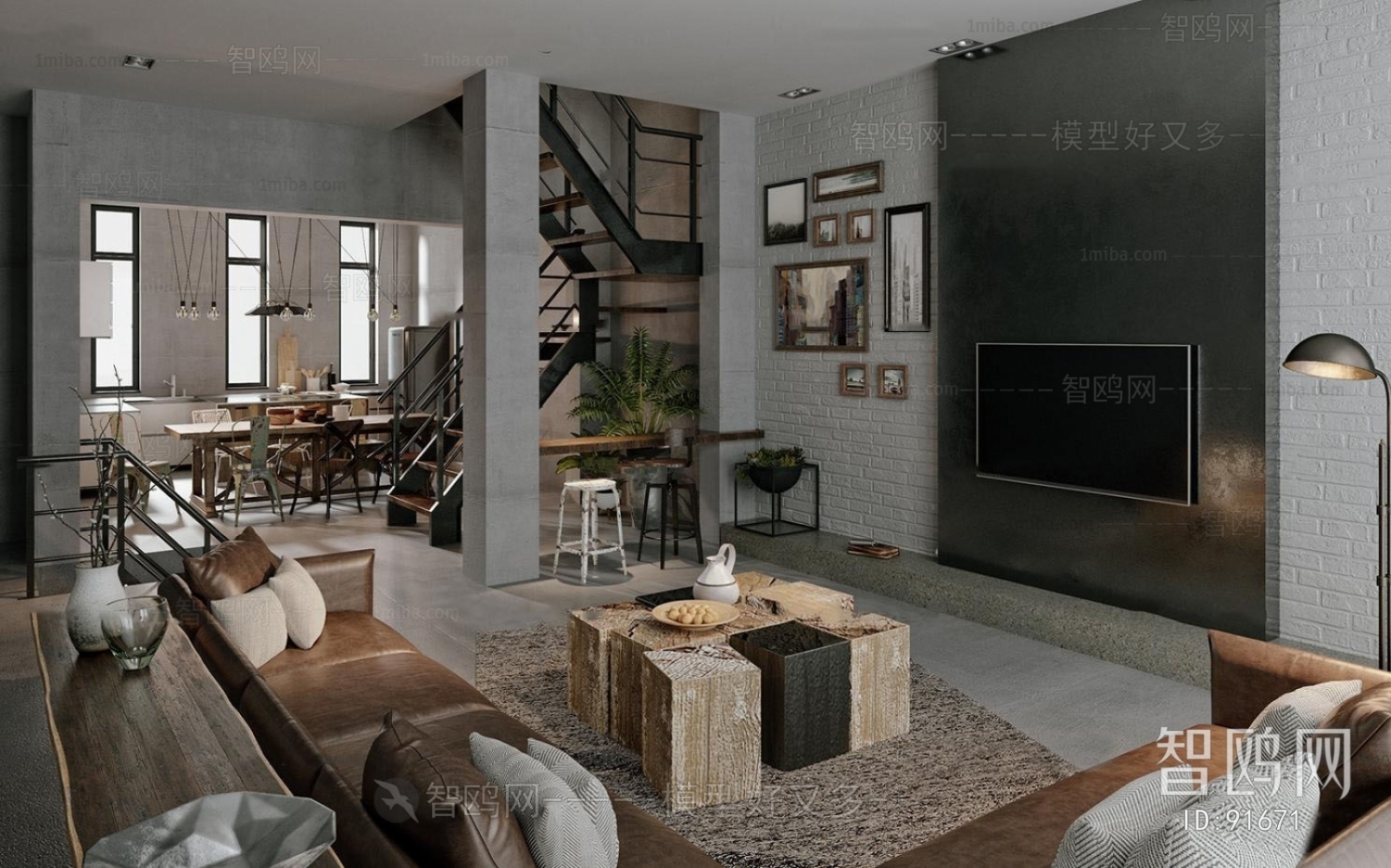 Industrial Style A Living Room