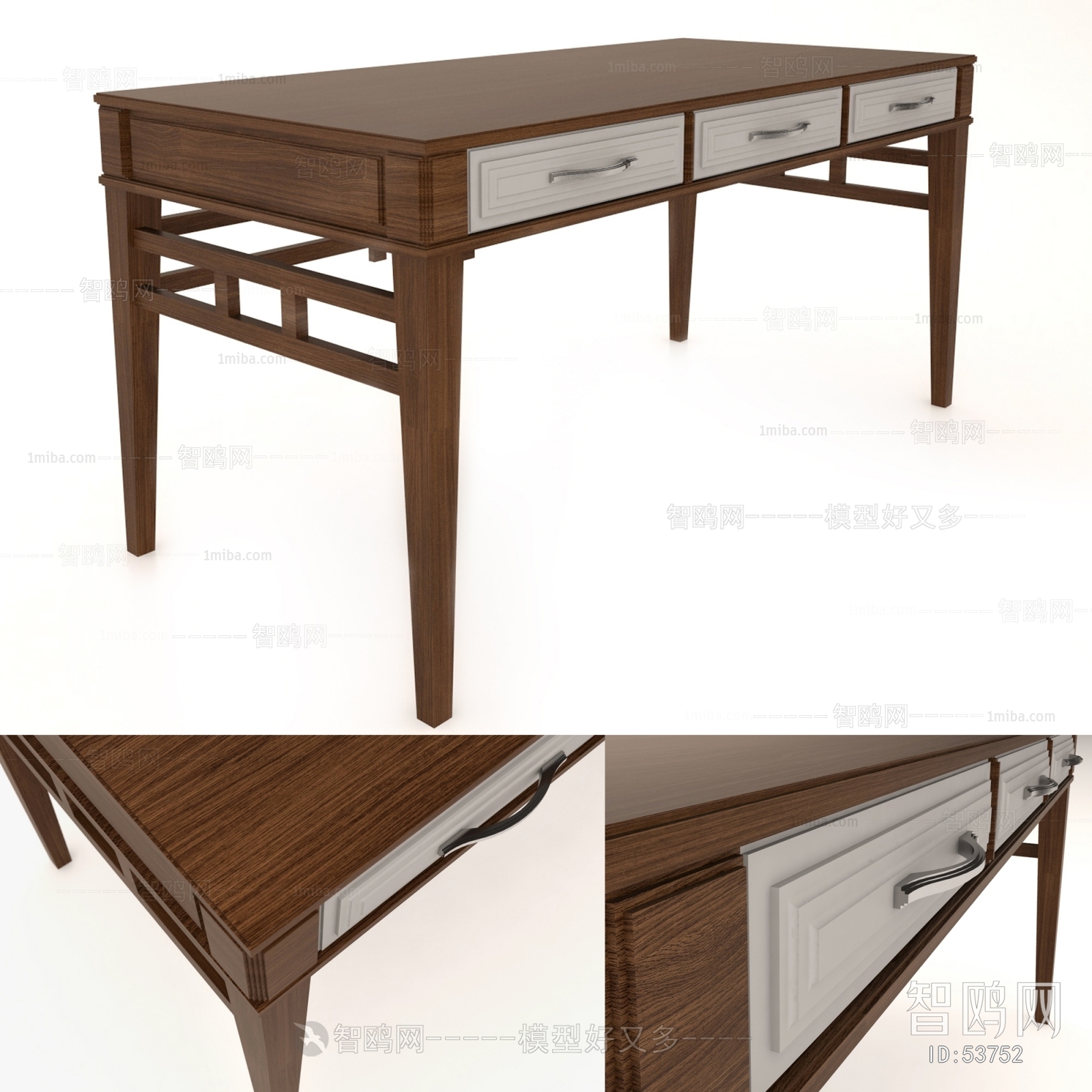 New Chinese Style Computer Desk And Chair