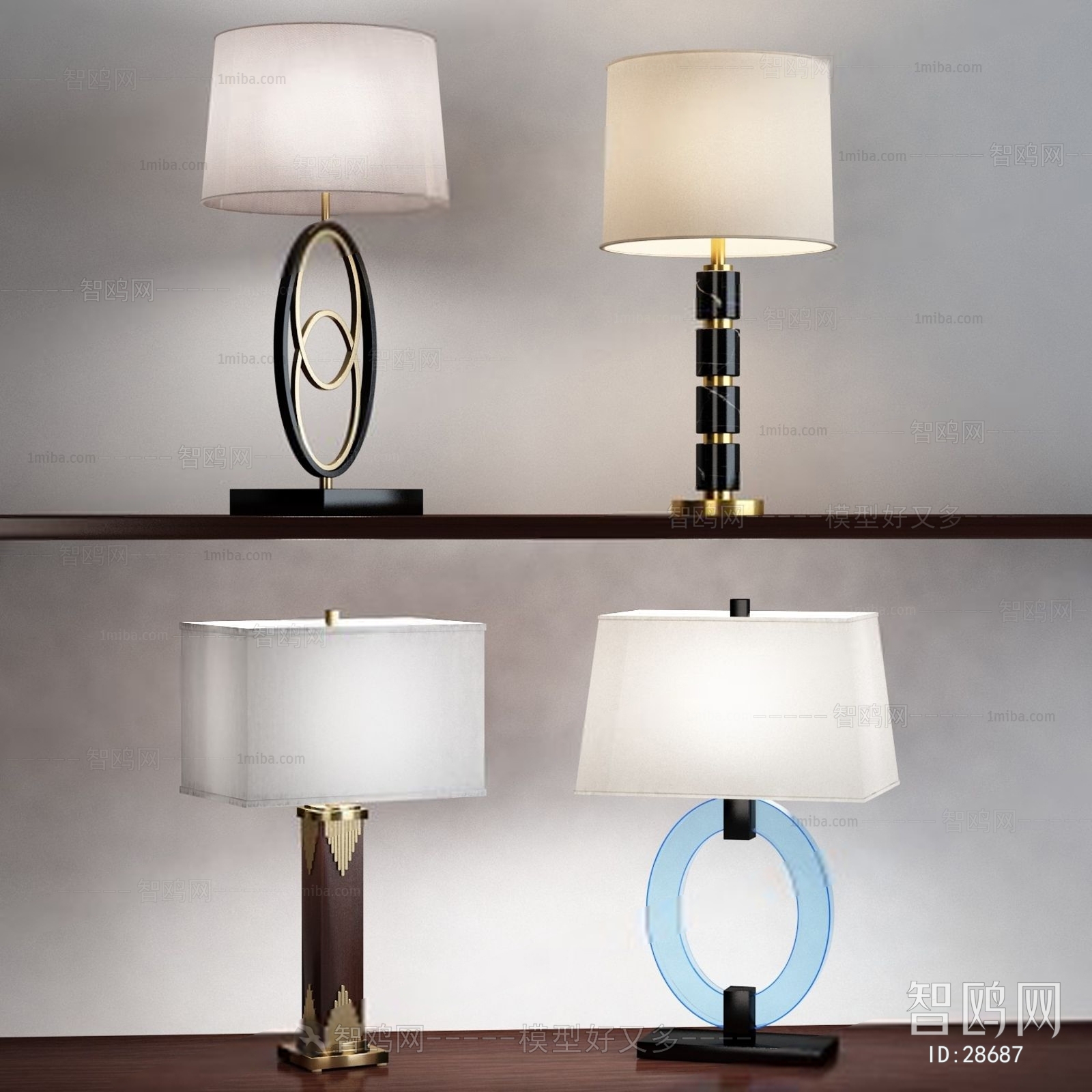 Post Modern Style Simple European Style Table Lamp