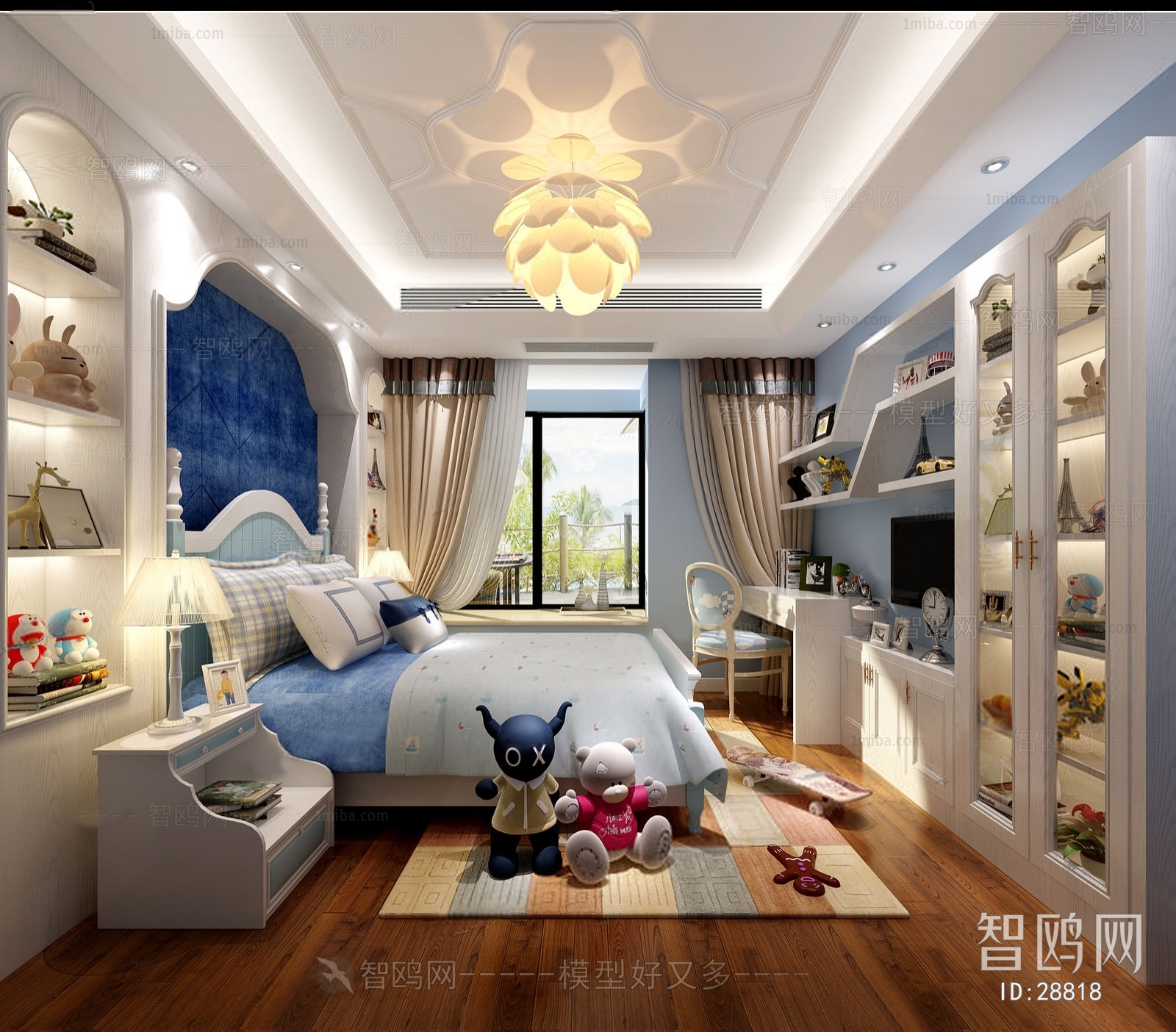 Simple European Style Children's Room