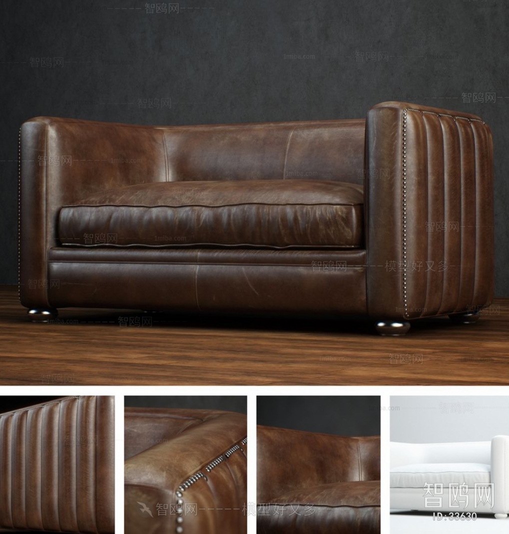 American Style Retro Style Single Sofa