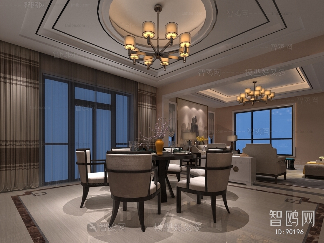 New Chinese Style Dining Room