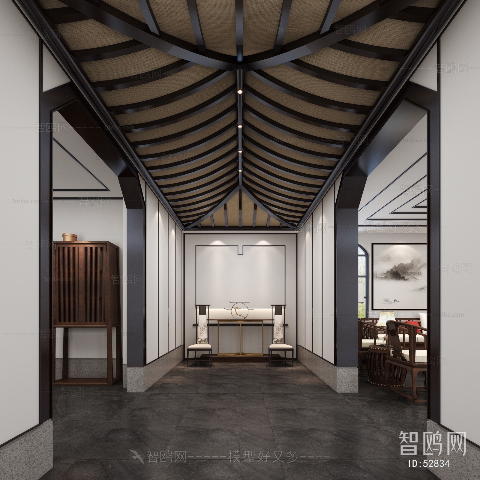 New Chinese Style Hallway